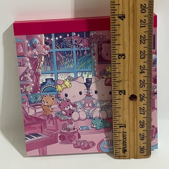 Hello Kitty and Mimmy 50th Anniversary Puroland Exclusive Small Square Memo Pad - Picture 6 of 6